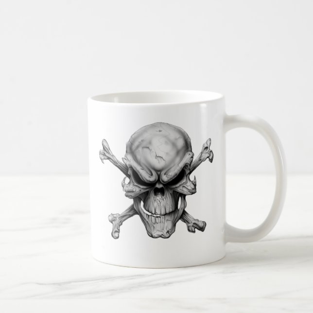 Caneca De Café Skull Crossed Bones (Direita)