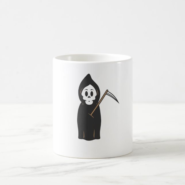 Caneca De Café Skull Grimreaper (Centro)