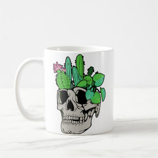 Caneca De Café Skull Plant  Cute Garden Doll Planters Funny Garde