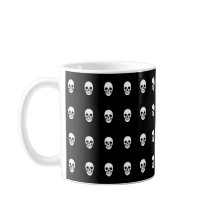 Skulls preto gótico e branco elegante