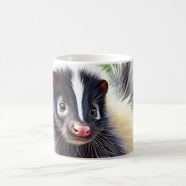 Caneca De Café Skunk Serenity 310824AREF119 - Watercolor (Centro)