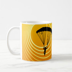 Caneca De Café skydiver da cena do sol