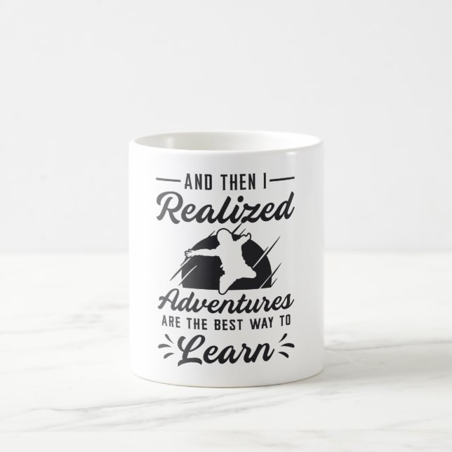 Caneca De Café Skydiver E Então Eu Percebi Aventuras Engraçadas (Centro)