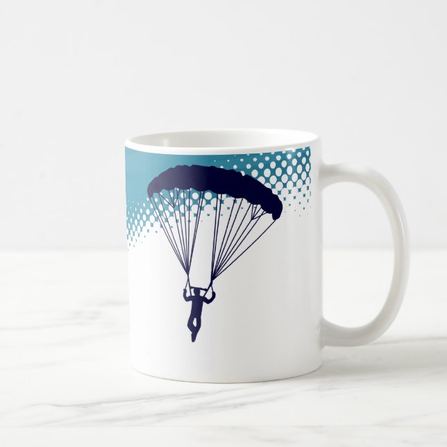 Caneca De Café skydiving muito ao alto (Direita)