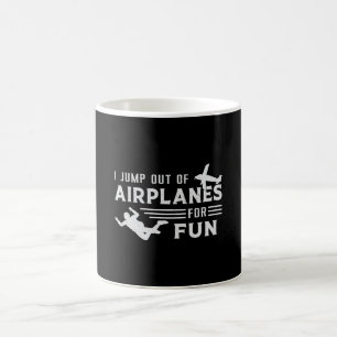 Caneca De Café Skydiving Skydive Jump Plane Engraçado Presente