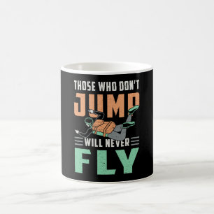 Caneca De Café Skydiving Skydive Jump Skydiver Retro Funny Gift
