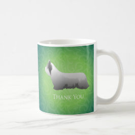 Caneca De Café Skye Terrier Obrigado Design