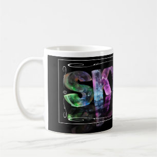 Caneca De Café Skylar - o Skylar conhecido em 3D ilumina-se