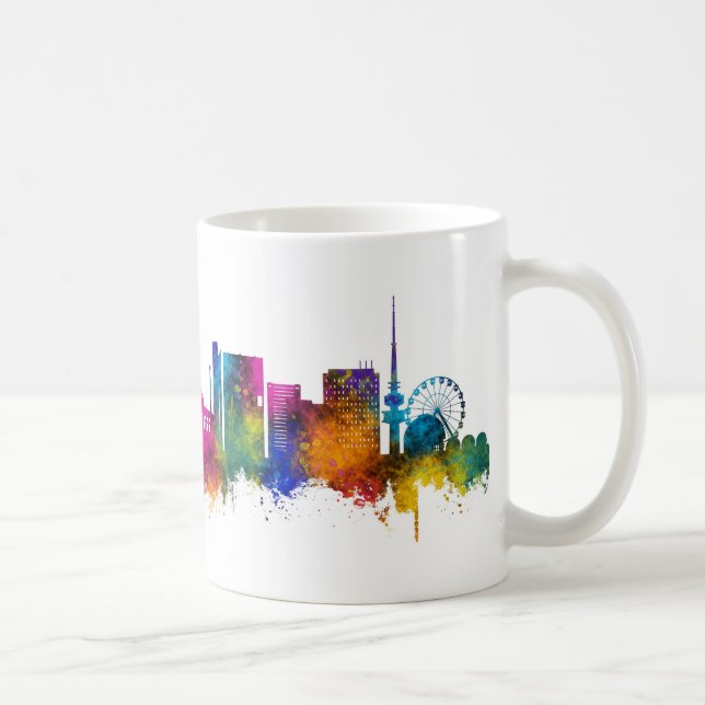 Caneca De Café Skyline da Austrália de Camberra (Direita)