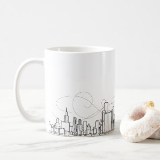 Caneca De Café Skyline da cidade