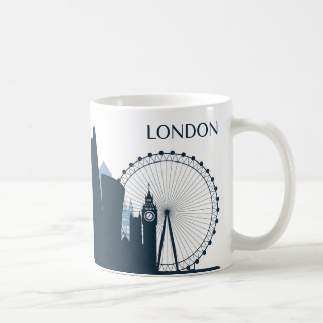 Caneca De Café Skyline da cidade de Londres (Direita)