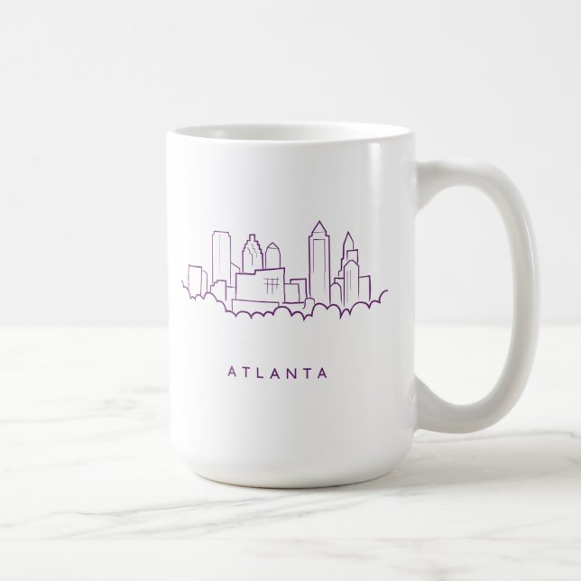 Caneca De Café Skyline de Atlanta (Direita)