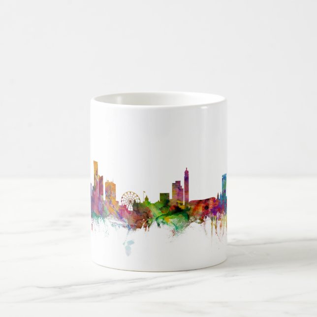 Caneca De Café Skyline de Birmingham Inglaterra (Centro)