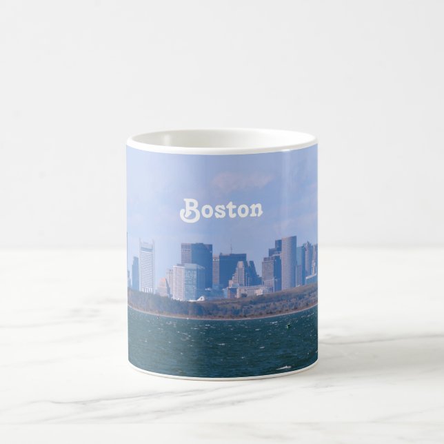 Caneca De Café Skyline de Boston (Centro)