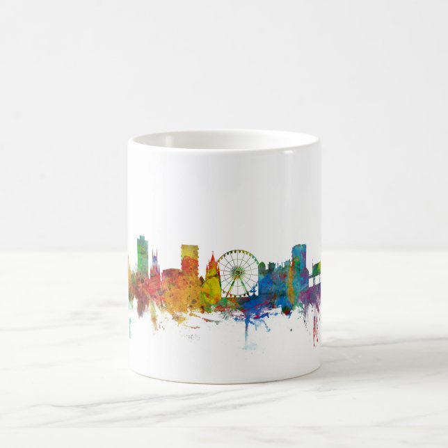 Caneca De Café Skyline de Brigghton Inglaterra (Centro)