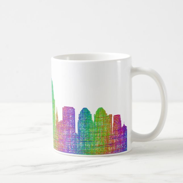 Caneca De Café Skyline de Cincinnati (Direita)