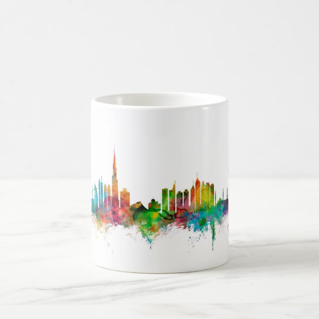Caneca De Café Skyline de Dubai (Centro)