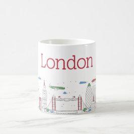 Caneca De Café Skyline de Londres