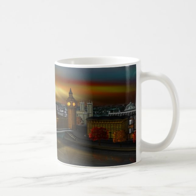 Caneca De Café Skyline de Londres (Direita)
