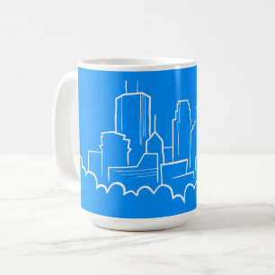 Caneca De Café Skyline de Minneapolis, Minnesota