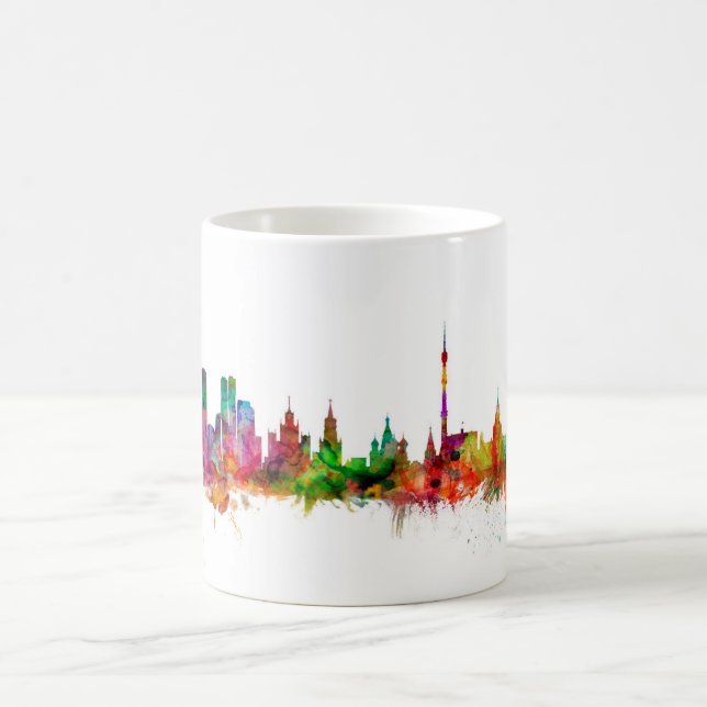 Caneca De Café Skyline de Moscovo Rússia (Centro)