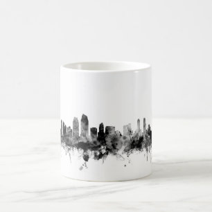 Caneca De Café Skyline de San Diego Califórnia