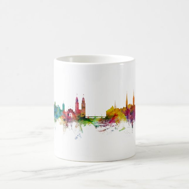 Caneca De Café Skyline de Suiça Zurich (Centro)
