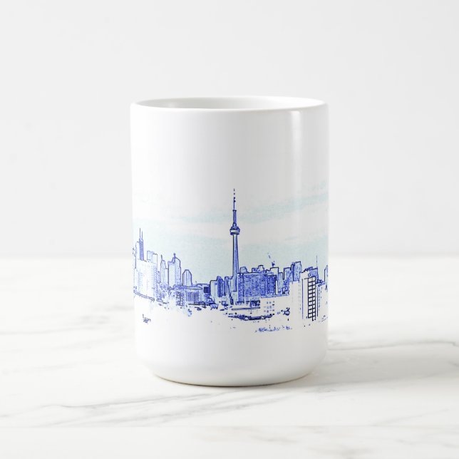 Caneca De Café Skyline de Toronto (Centro)