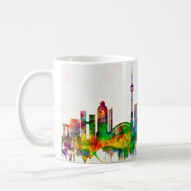Caneca De Café Skyline do Canadá (Esquerda)
