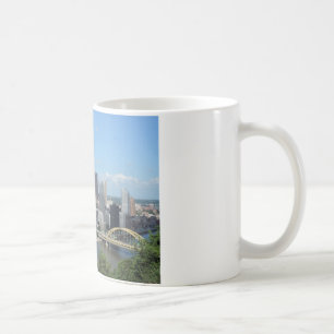Caneca De Café Skyline do centro aérea de Pittsburgh