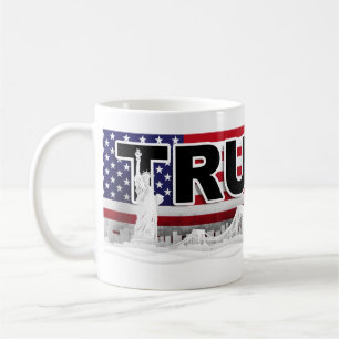 Caneca De Café Skyline do trunfo 2020 NYC