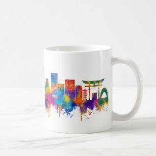 Caneca De Café Skyline Hiroshima Japão