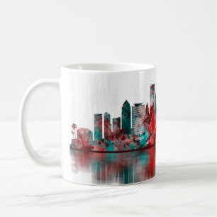 Caneca De Café Skyline Miami Florida