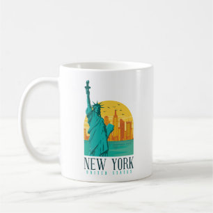 Caneca De Café Skyline Na moda de Nova York