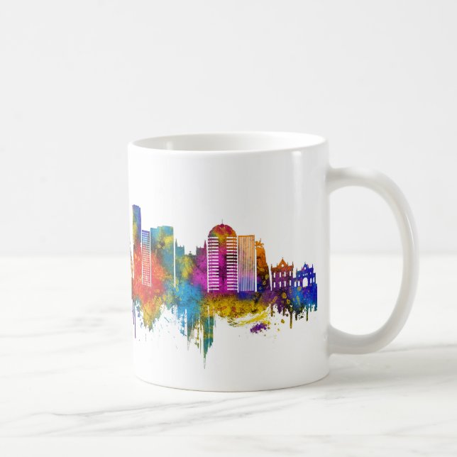 Caneca De Café Skyline Nova Zelândia (Direita)