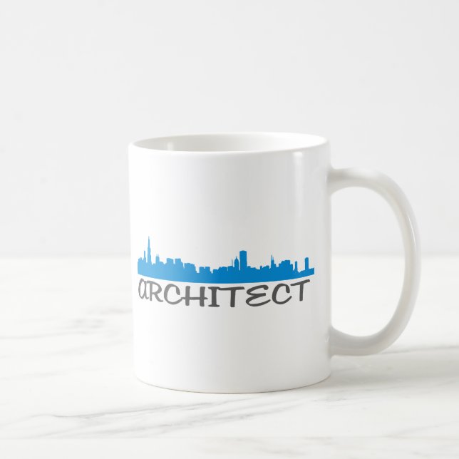 Caneca De Café Skylines da arquitetura! (Direita)