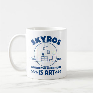 Caneca De Café Skyros (Grécia): onde a mobília é arte