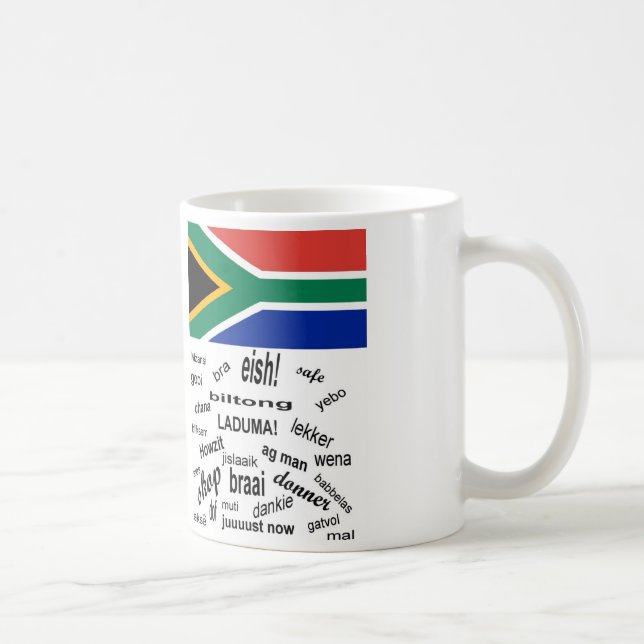 Caneca De Café Slang sul-africano  (Direita)