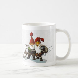 Caneca De Café Sledding dos amigos de Julenisse