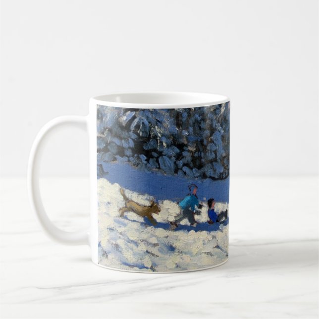 Caneca De Café Sledging perto de Youlgreave Derbyshire (Esquerda)
