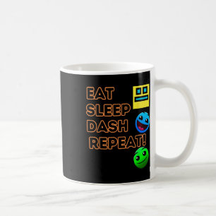 Caneca De Café Sleep Dash Repetir Jogador de Vídeo Geometria do J