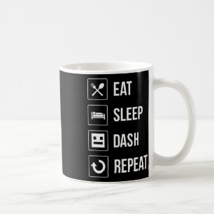 Caneca De Café Sleep Dash Repetir Jogador de Vídeo Geometria do J