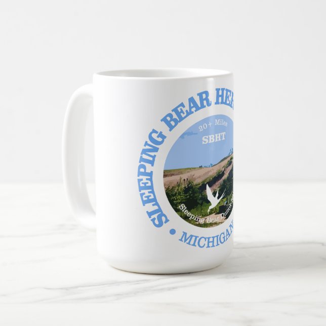 Caneca De Café Sleeping Bear HT (ciclismo c) (Frente Esquerda)