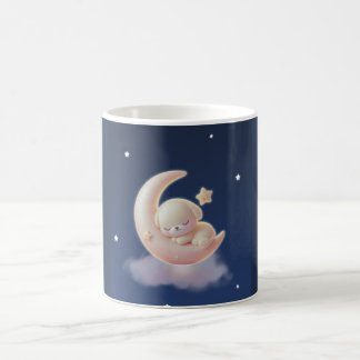 Caneca De Café Sleeping Puppy Moon – Cute Kawaii Dog T-Shirt