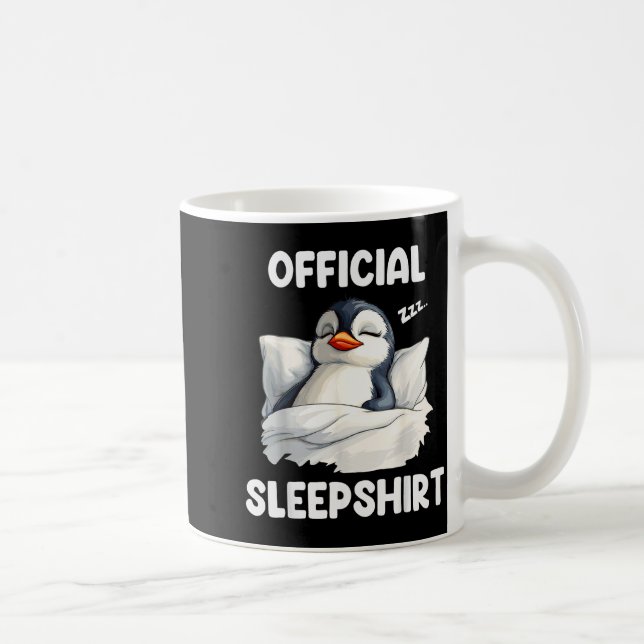 Caneca De Café Sleepshirt Sleeng Penguin Animal Lovers Pajama  (Direita)
