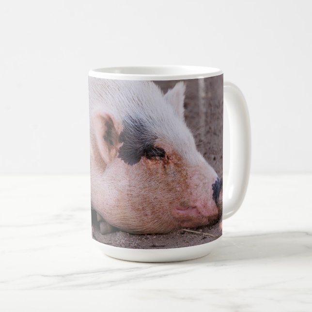 Caneca De Café Sleepy Pig Mug (Frente Esquerda)