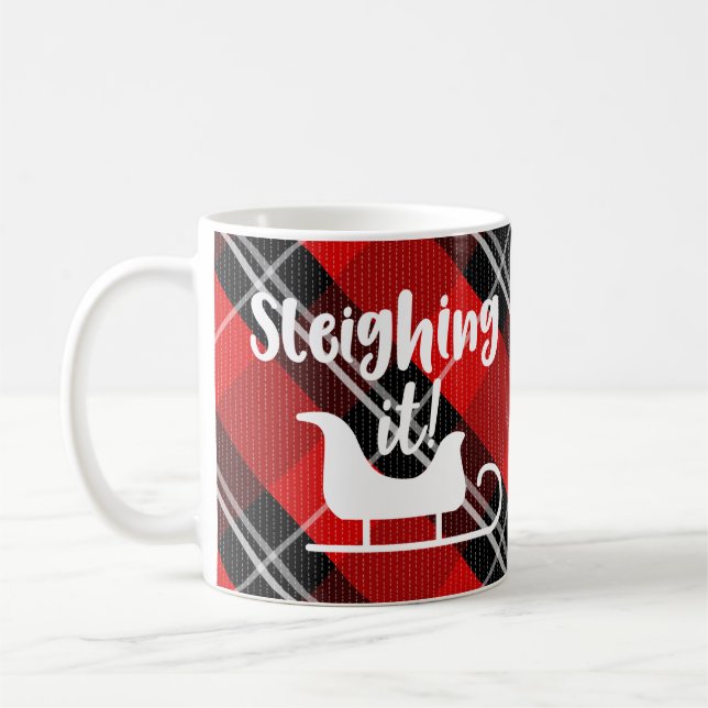 Caneca De Café Sleighted It Christmas (Esquerda)