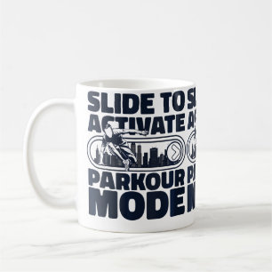 Caneca De Café Slide Feminino Para Ativar o Modo Parkour Traceur