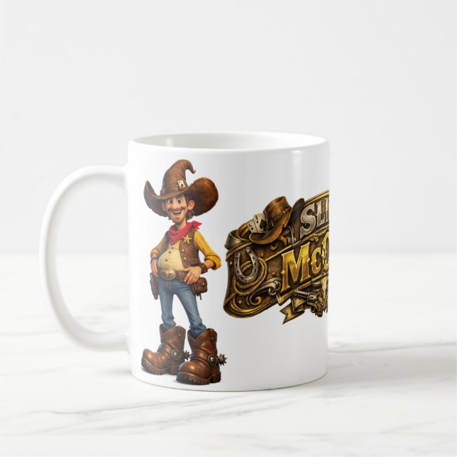 Caneca De Café Slim McCoy - Cowboy (Esquerda)