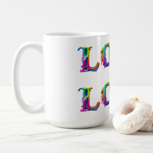 Caneca De Café SlipperyJoe amor é amor gotejando derretendo dinâm